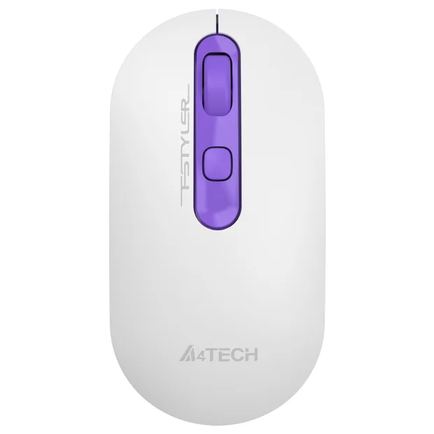 Мышь A4Tech Fstyler FG20S Tulip (белый/фиолетовый)